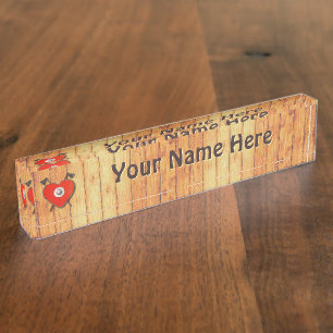 Viking Valentine Nameplate