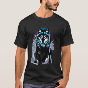 Viking Valhalla Celtic Fenrir Wolf Odin Rune Norse T-Shirt