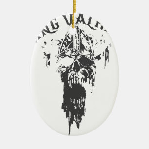 Viking Valhalla - Design 3 Ceramic Tree Decoration