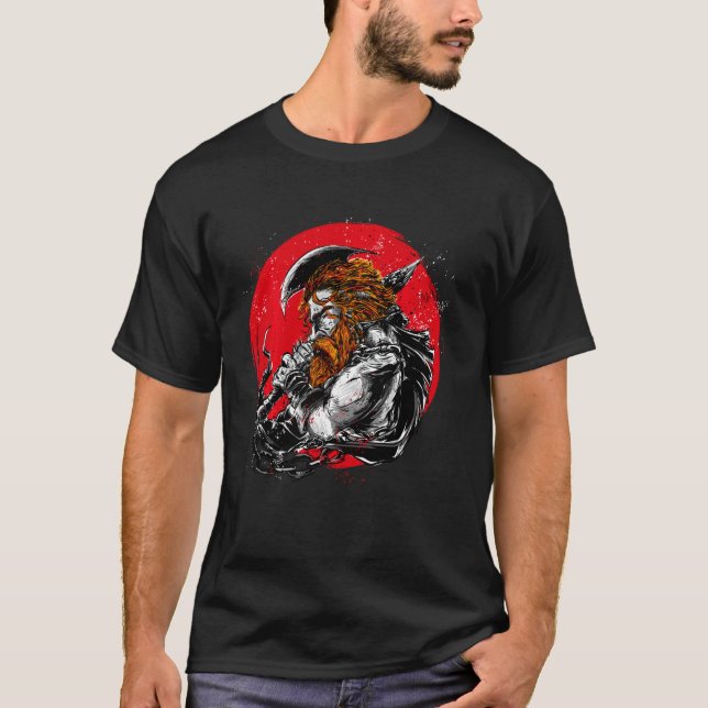 Viking, Valhalla Odin T-Shirt (Front)