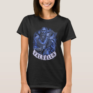Viking Valhalla Portrait Norse Mythology Viking Ax T-Shirt