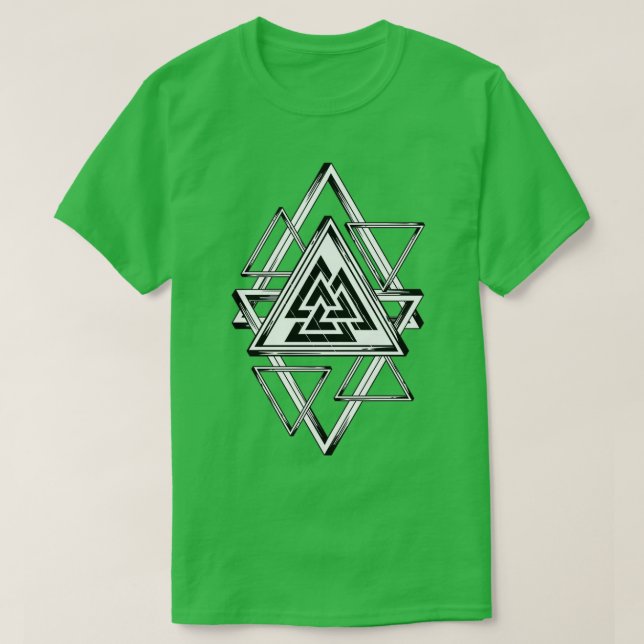 Viking Valhalla Symbol T-Shirt (Design Front)