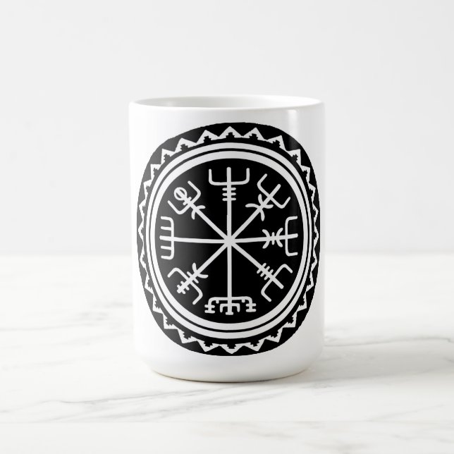 Viking Vegvisir Compass Coffee Mug (Center)