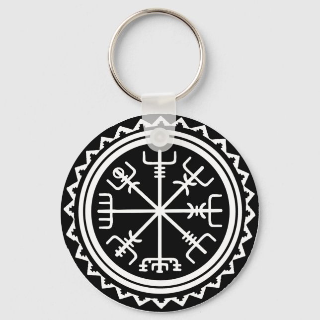 Viking Vegvisir Compass Key Ring (Front)