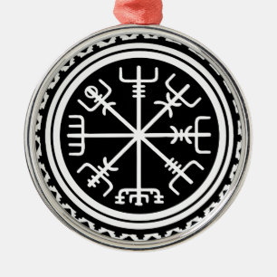 Viking Vegvisir Compass Metal Tree Decoration