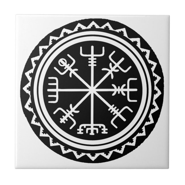 Viking Vegvisir Compass Tile (Front)