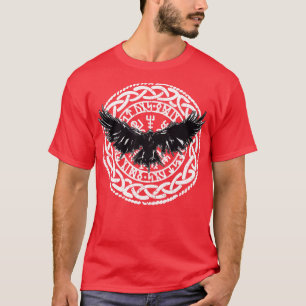 Viking Vikings Nordic Norse Scandinavian Raven Veg T-Shirt