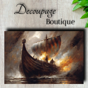 Viking Voyage Decoupage Tissue Paper