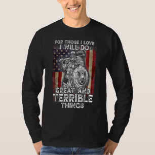 Viking Warrior 4th Of July Patriotic Usa Independe T-Shirt