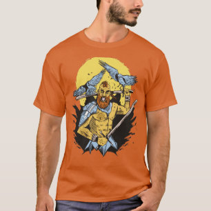 Viking warrior and swords T-Shirt