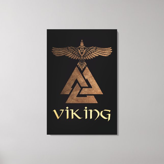 Viking Warrior Canvas Print (Front)