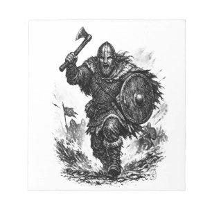 Viking Warrior Charge – Ink Battle Notepad