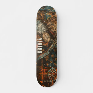 Viking Warrior Illustration Skateboard