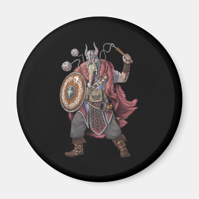 Viking Warrior Magnet (Front)