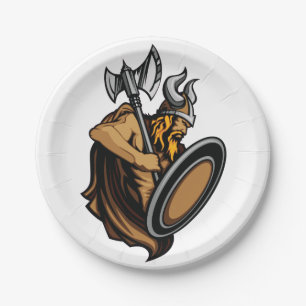 Viking Warrior Paper Plate
