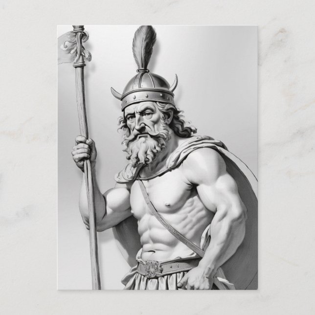 Viking warrior. postcard (Front)