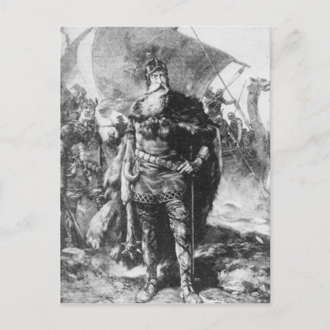 Viking Warrior Postcard (Front)