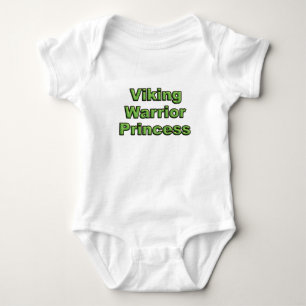 Viking Warrior Princess Baby Bodysuit