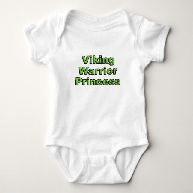 Viking Warrior Princess Baby Bodysuit (Front)