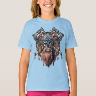 Viking Warrior Skull T-Shirt
