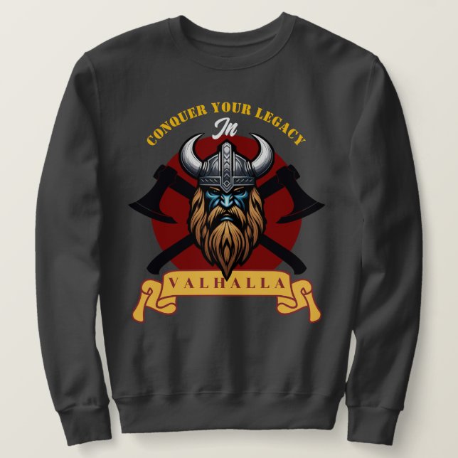 Viking Warrior Sweatshirt (Design Front)