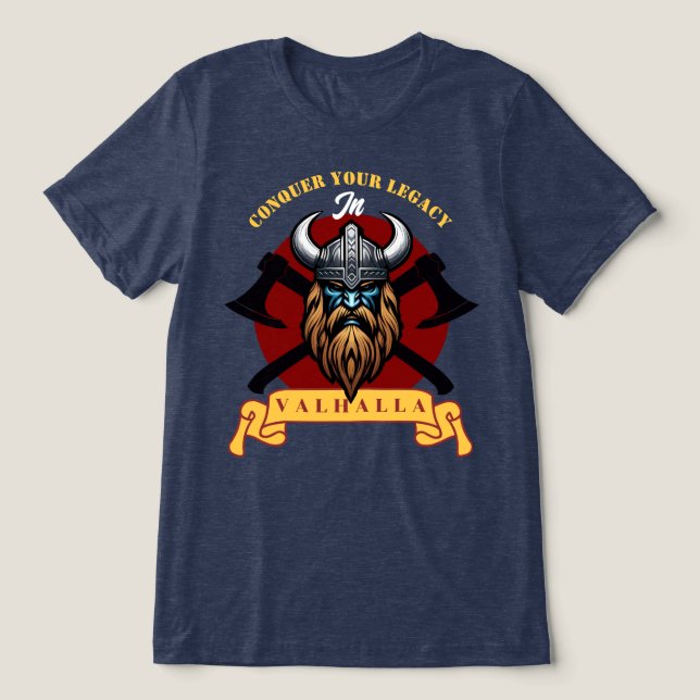 Viking Warrior Tri-Blend Shirt (Design Front)