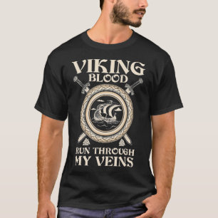 Viking Warrior Valhalla Nordic Odin Norse Vintage  T-Shirt