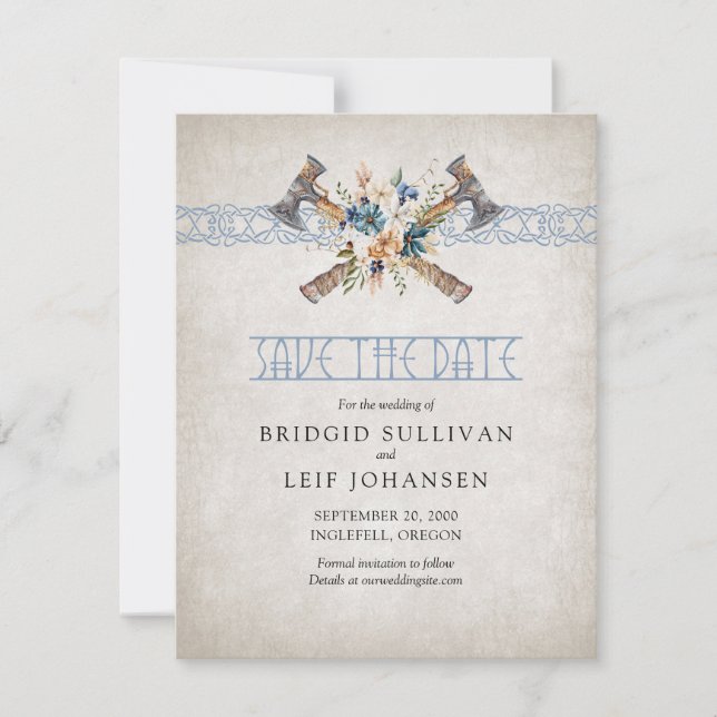Viking Wedding Save The Date (Front)