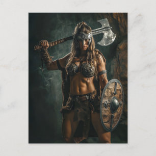 Viking Woman Strength and Elegance Postcard