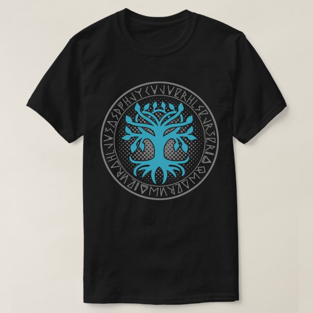 Viking | World Ash | Tree of Life Yggdrasil T-Shirt (Design Front)