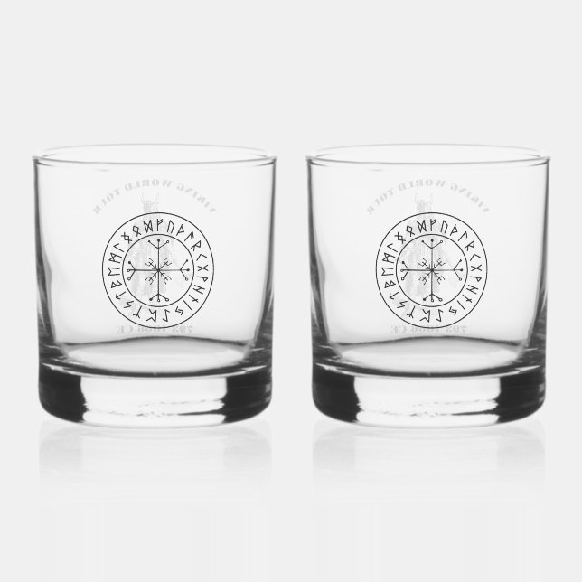 Viking World Tour Whiskey Glass Set (Front)