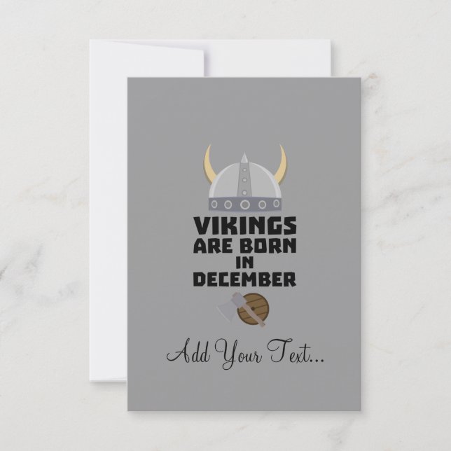 Vikings are born in December Zzun4 (Front)