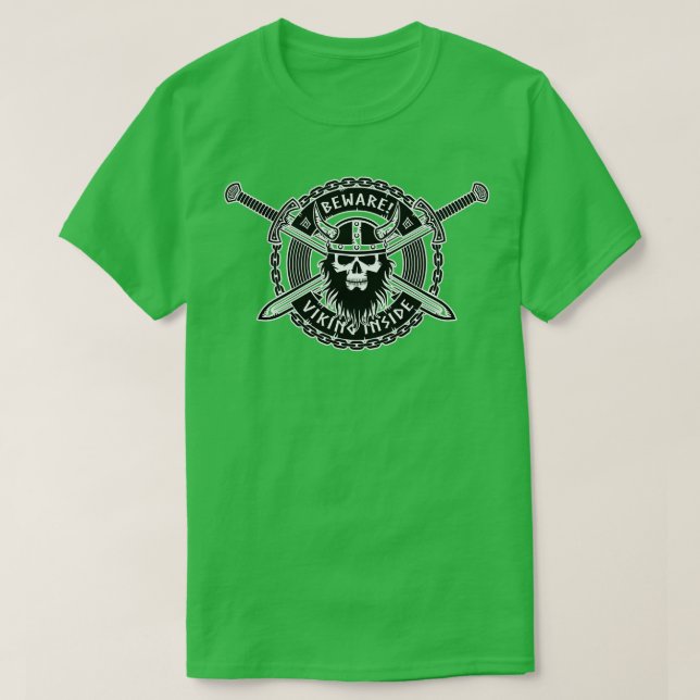 Vikings attention dark T-Shirt (Design Front)