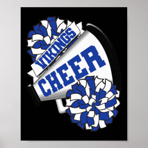Vikings Cheer Ck To School Cheerleading Spirit B Poster