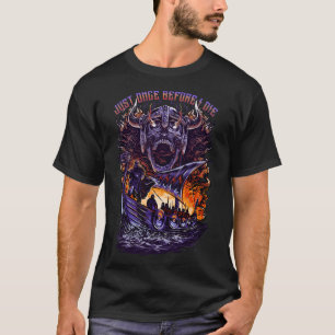 Vikings Fans Just Once Before I Die Fiery Scene T-Shirt