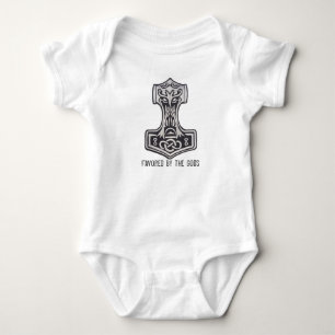 Vikings '' Favored by the gods '' Baby Bodysuit