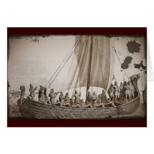 Vikings in a Longboat
