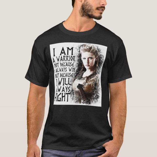 Vikings - Lagertha - I Am a Warrior... Fitted Scoo T-Shirt (Front)