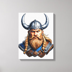 Vikings Nordic Man Canvas Print