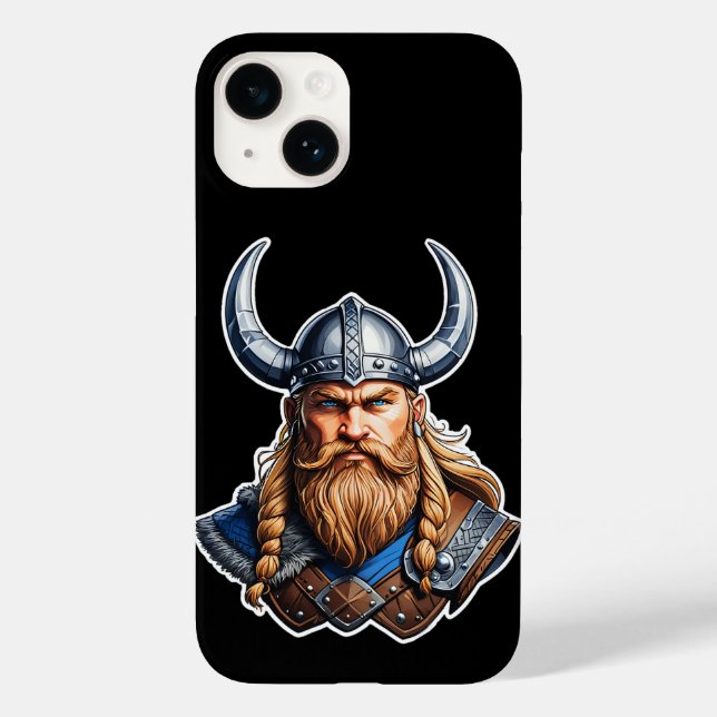 Vikings Nordic Man Case-Mate iPhone Case (Back)