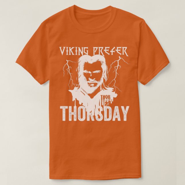 Vikings Prefer Thorsday T-Shirt (Design Front)