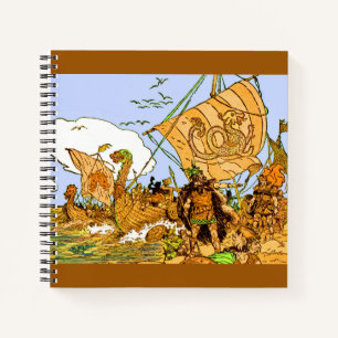 Vikings print notebook