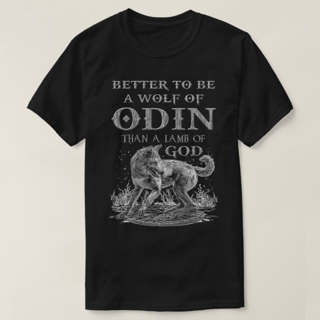 VIKINGS RISE  WOLF OF ODIN  NORSE MYTHOLOGY  T-Shirt (Design Front)