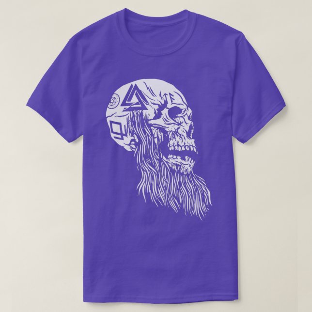 Vikings Skull 3 T-Shirt (Design Front)