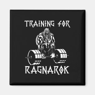 Vikings Workout Outfit Deadlift Nordic Man Gift Magnet