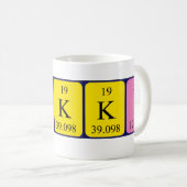 Vikki periodic table name mug (Front Right)