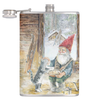 Vikta julkort helgkort hip flask