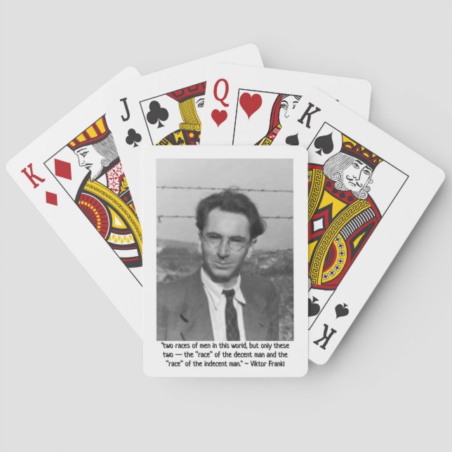 Viktor Frankl Inspired by RoseWrites  Playing Cards (Back)