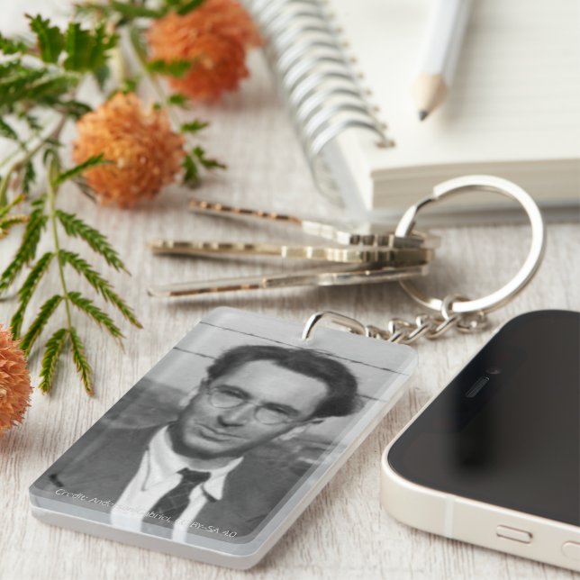 Viktor Frankl Inspired Keychain by RoseWrites (Front Right)