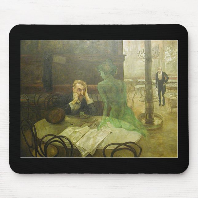 Viktor Oliva. Absinthe Drinker Mouse Mat (Front)